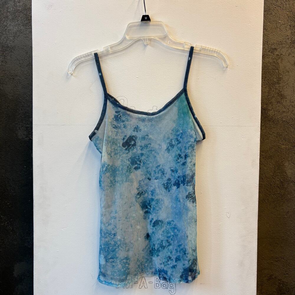 Vintage Blue Mesh Cami Top